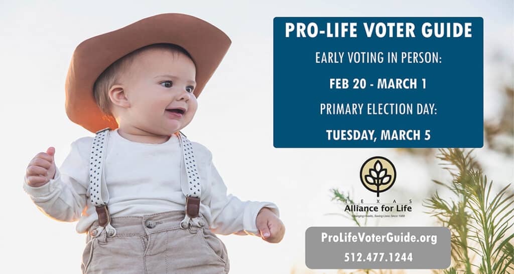 ProLife Voter Guide Texas Alliance for Life